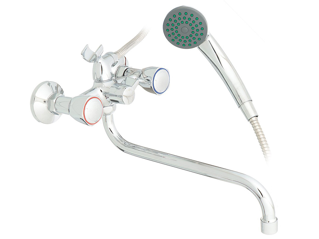 Смеситель для ванны длинный излив F2209-2 FRAP - фото в Миди Лтд Изображение товара Смеситель для ванны длинный излив F2209-2 FRAP в Миди Лтд