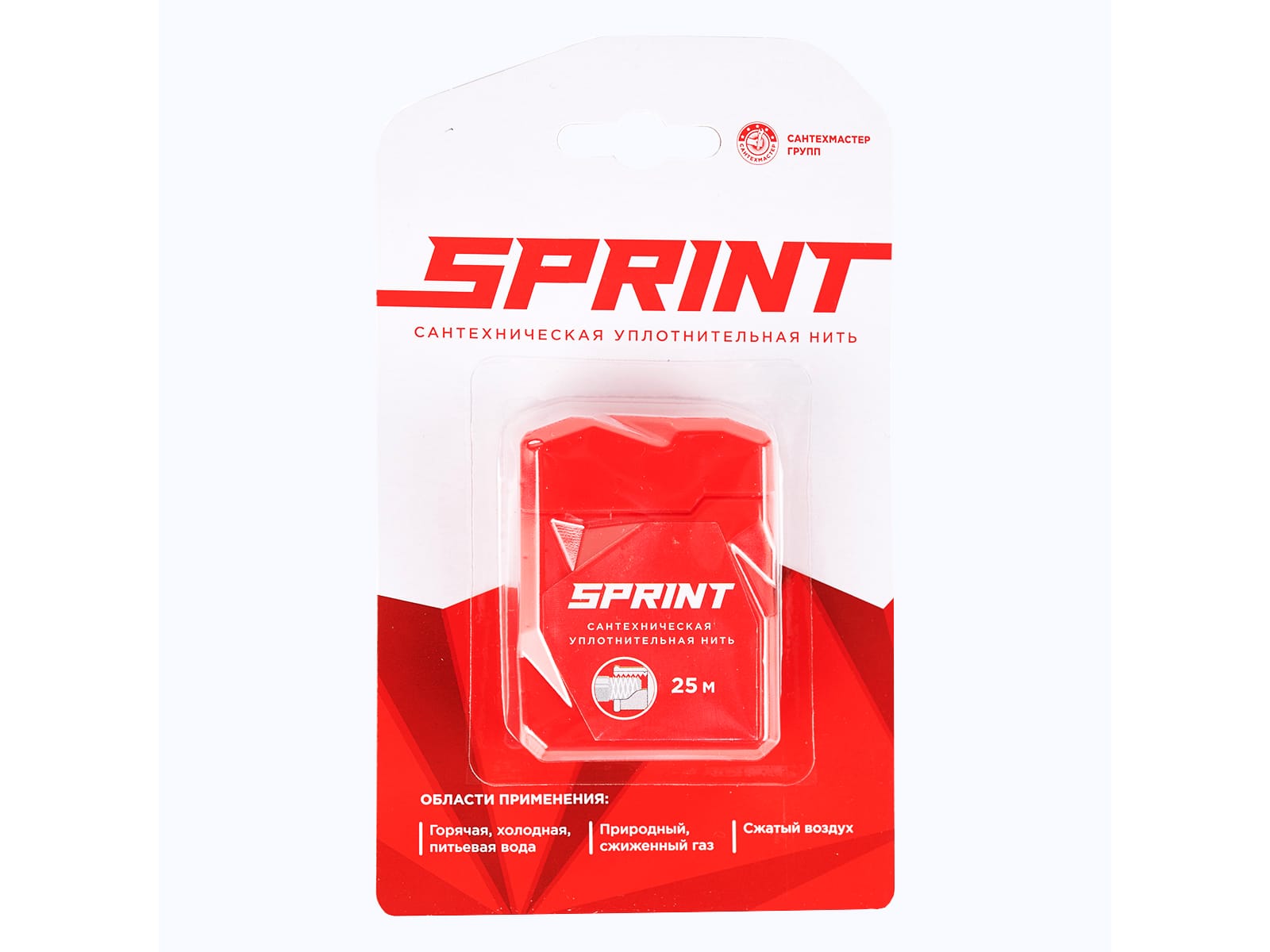 Изображение товара Уплотнительная нить "Sprint" 25м бокс,блистер (25шт/уп) в Миди Лтд