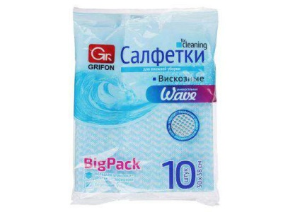 Изображение товара Набор салфеток из вискозы для уборки, перфорированные 30*38*см (10шт/уп) Герои (18шт/кор) в Миди Лтд