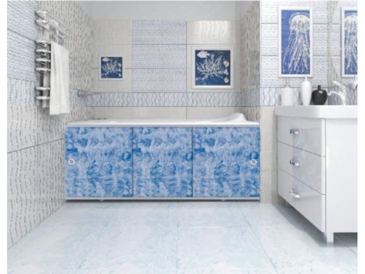 Изображение товара Экран под ванну 1,68м Премиум А Синий (2шт/уп) в Миди Лтд