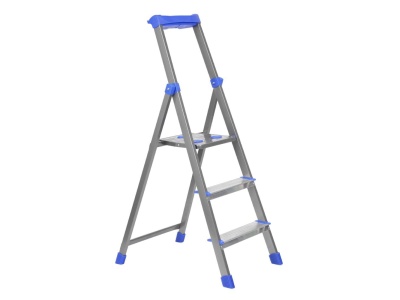 Стремянка комбинированная NIKA 3 широкие ступени высота до верхней площ 62,5см 4,6кг - фото в Миди Лтд Изображение товара Стремянка комбинированная NIKA 3 широкие ступени высота до верхней площ 62,5см 4,6кг в Миди Лтд