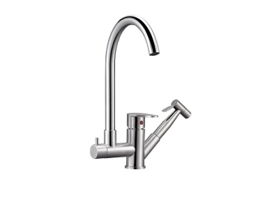 Смеситель для кухни с доп .вытяжной лейкой JAT18-A SOLONE - фото в Миди Лтд Изображение товара Смеситель для кухни с доп .вытяжной лейкой JAT18-A SOLONE в Миди Лтд