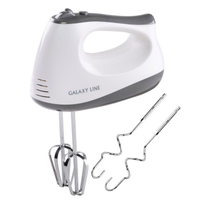 Миксер GALAXY LINE GL 2225 400Вт 5 скоростей+Турбо 2шт насадка-венчик 2шт насадка для теста - фото в Миди Лтд Изображение товара Миксер GALAXY LINE GL 2225 400Вт 5 скоростей+Турбо 2шт насадка-венчик 2шт насадка для теста в Миди Лтд