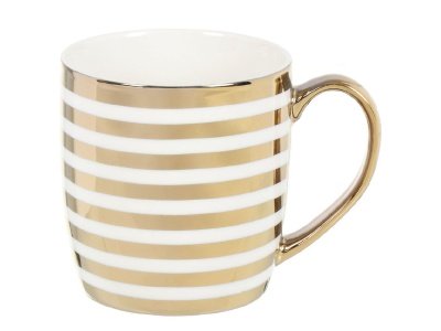 Кружка керамика 350мл Daniks Геометрия золото/платина (12шт/уп) - фото в Миди Лтд Изображение товара Кружка керамика 350мл Daniks Геометрия золото/платина (12шт/уп) в Миди Лтд