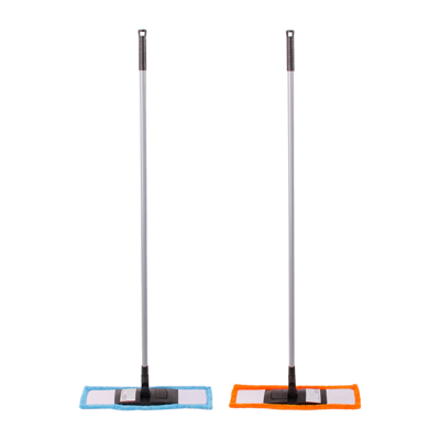 Изображение товара Швабра с насадкой Бархат, без телескопа, черный пластик, основание с кнопкой в Миди Лтд