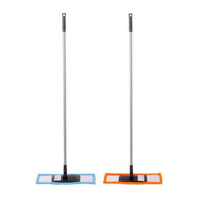 Изображение товара Швабра с насадкой Бархат, без телескопа, черный пластик, основание с кнопкой в Миди Лтд