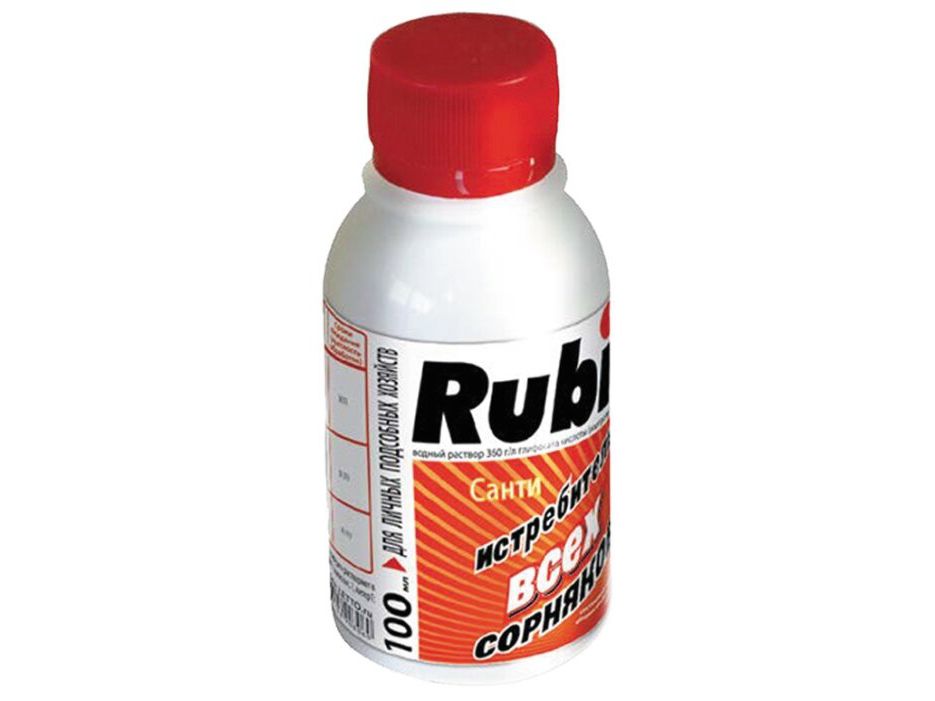 Средство РУБИТ САНТИ д/ун. сорняков 100мл (45шт/уп) - фото в Миди Лтд Изображение товара Средство РУБИТ САНТИ д/ун. сорняков 100мл (45шт/уп) в Миди Лтд
