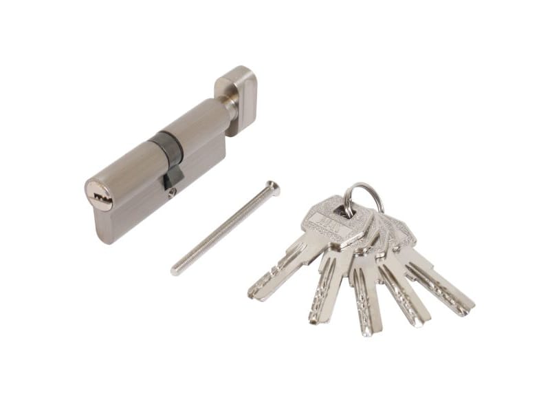Цилиндр. механизм Стандарт MAX 80 (40*40В) SN 5кл перф.ключ/верт. никель матовый - фото в Миди Лтд Изображение товара Цилиндр. механизм Стандарт MAX 80 (40*40В) SN 5кл перф.ключ/верт. никель матовый в Миди Лтд