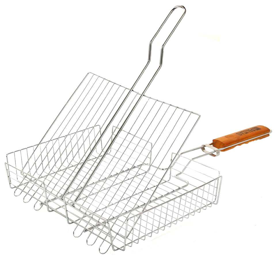 Изображение товара Решетка-гриль KAM-tools хром 410*340*55мм (20шт/уп) в Миди Лтд