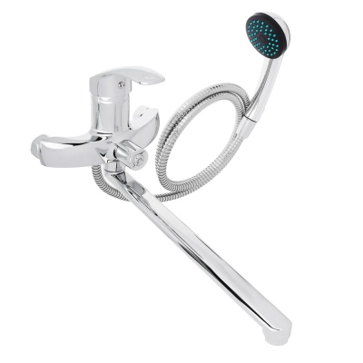 Смеситель для ванны СоюзКран с душем прямой излив 35см керам картридж 40мм хром цинк SK08-Р106 - фото в Миди Лтд Изображение товара Смеситель для ванны СоюзКран с душем прямой излив 35см керам картридж 40мм хром цинк SK08-Р106 в Миди Лтд