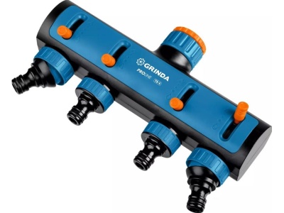 Изображение товара Распределитель поливочный GRINDA TS-4 3/4"-1" четырехканальный с внутренней резьбой в Миди Лтд