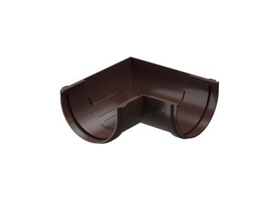 Элемент угловой желоба 90 DOCKE Premium шоколад универсальный диаметр 120 мм - фото в Миди Лтд Изображение товара Элемент угловой желоба 90 DOCKE Premium шоколад универсальный диаметр 120 мм в Миди Лтд