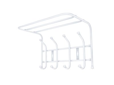 Изображение товара Вешалка настенная NIKA 405х265х245 матовая белая в Миди Лтд