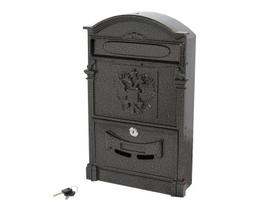 Ящик почтовый №4011 "Герб" бронза (5шт/уп) - фото в Миди Лтд Изображение товара Ящик почтовый №4011 "Герб" бронза (5шт/уп) в Миди Лтд