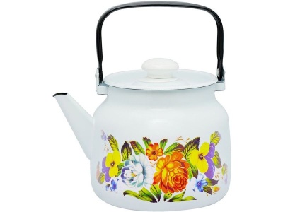 Изображение товара Чайник эмаль белая 2,0л Татьяна С-2710П2/4Рч (6шт/уп) в Миди Лтд