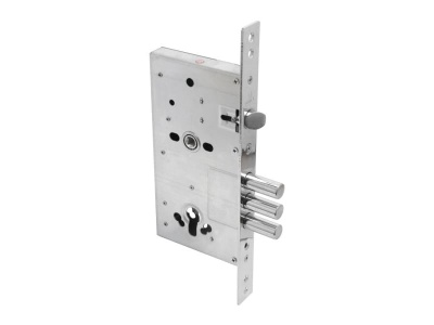 Замок врезной 3В 4-3(16).60.85.08 хром, без цил.механизма Булат - фото в Миди Лтд Изображение товара Замок врезной 3В 4-3(16).60.85.08 хром, без цил.механизма Булат в Миди Лтд