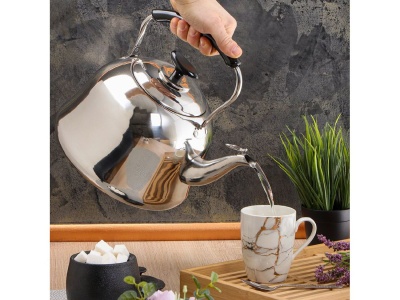 Чайник нерж сталь 5л (GS-28224) со свистком ручка металл и пластик индукция зеркальный Daniks  - фото в Миди Лтд Изображение товара Чайник нерж сталь 5л (GS-28224) со свистком ручка металл и пластик индукция зеркальный Daniks  в Миди Лтд