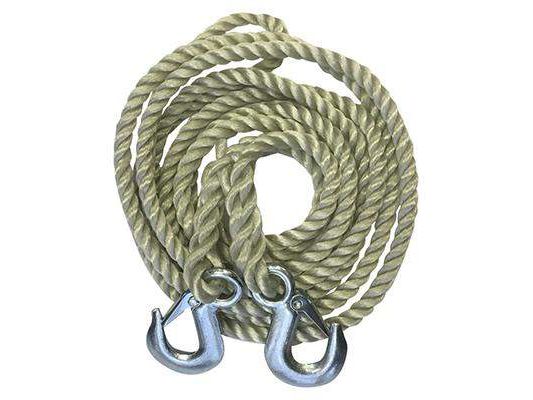 Изображение товара Канат буксировочный 3т 4м,сечение 1см 2 крюка     ХХ в Миди Лтд