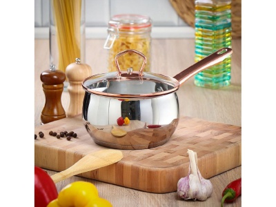 Ковш нерж сталь Daniks 1,8л крышка стекло ручка нерж индукция Карлин (6шт/уп) - фото в Миди Лтд Изображение товара Ковш нерж сталь Daniks 1,8л крышка стекло ручка нерж индукция Карлин (6шт/уп) в Миди Лтд