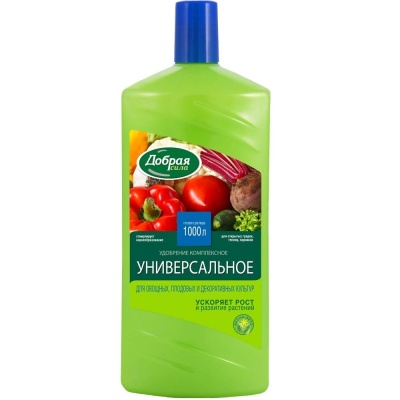 Удобрение Грунт открытый Добрая сила универсальный 1л - фото в Миди Лтд Изображение товара Удобрение Грунт открытый Добрая сила универсальный 1л в Миди Лтд