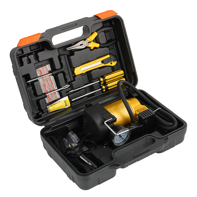 Изображение товара Компрессор автомобильный АС-580 тип Торнадо в кейсе 35л/мин 150Вт 12 предметов в Миди Лтд