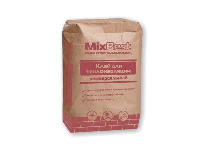 Клей для теплоизоляции ПСС Универсальный MixBest 20кг (56шт/пал) - фото в Миди Лтд Изображение товара Клей для теплоизоляции ПСС Универсальный MixBest 20кг (56шт/пал) в Миди Лтд