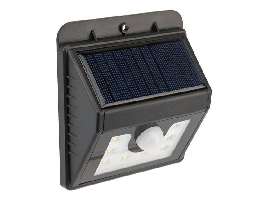 Изображение товара Светильник светодиодный настенный на солнечной батарее с датчиком движения 0,5Вт 8 LED в Миди Лтд
