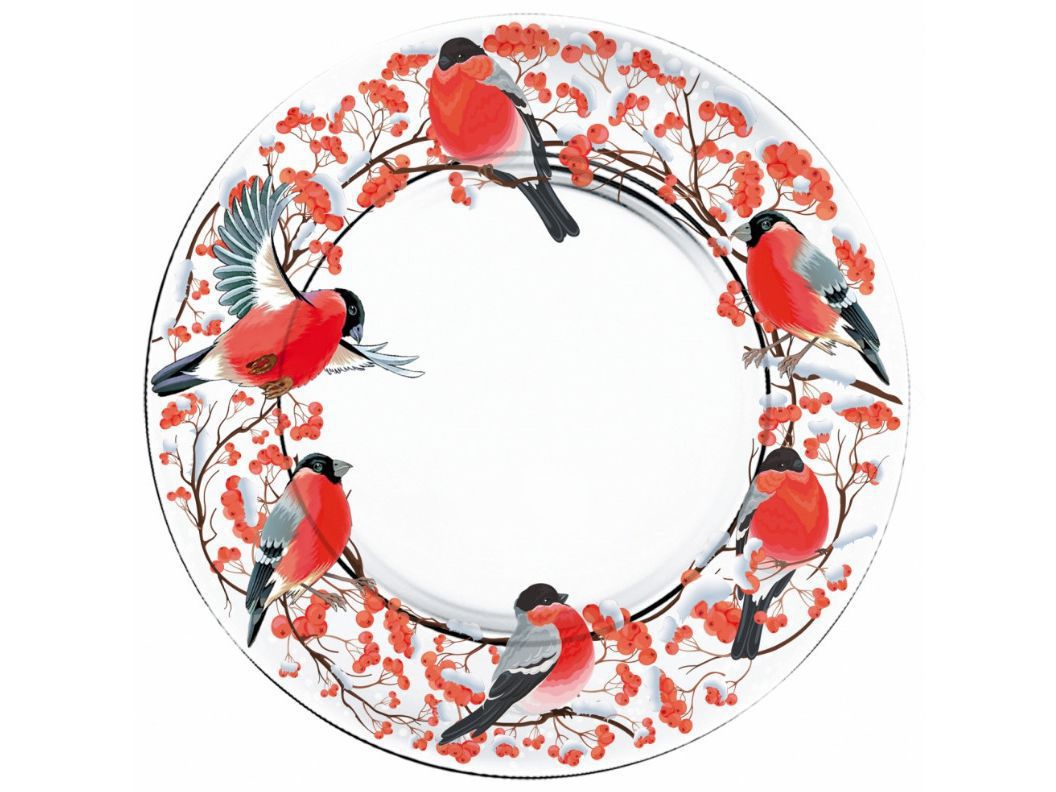 Изображение товара Тарелка мелкая Зимние забавы 195мм (12шт/уп) Х в Миди Лтд