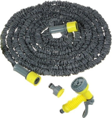 Изображение товара Шланг поливочный растягивающийся от 5м до 15м с пистол, разбрыз и коннектором 1/2 INBLOOM (12шт/кор) в Миди Лтд