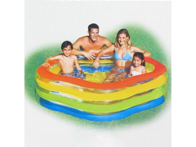 Бассейн надувной детский Цвета лета INTEX надувное дно рем комплект 185*180*53см 466л 56495(3шт/кор) - фото в Миди Лтд Изображение товара Бассейн надувной детский Цвета лета INTEX надувное дно рем комплект 185*180*53см 466л 56495(3шт/кор) в Миди Лтд