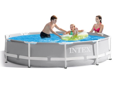 Бассейн каркасный INTEX призматический 305*76см сталь 26700NP - фото в Миди Лтд Изображение товара Бассейн каркасный INTEX призматический 305*76см сталь 26700NP в Миди Лтд
