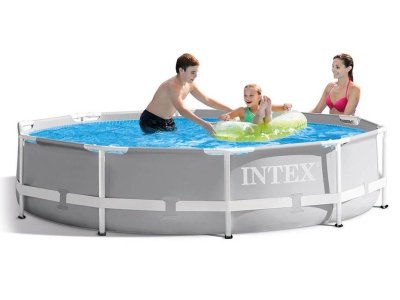 Бассейн каркасный INTEX призматический 305*76см сталь 26700NP - фото в Миди Лтд Изображение товара Бассейн каркасный INTEX призматический 305*76см сталь 26700NP в Миди Лтд