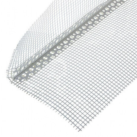 Изображение товара Угол Евро штукатурный 4мм с сеткой 100*150мм 3м (50шт/уп) в Миди Лтд