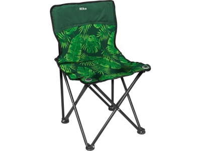 Стул складной походный со спинкой Премиум 3 NIKA 460x460x770 с тропическими листьями темный - фото в Миди Лтд Изображение товара Стул складной походный со спинкой Премиум 3 NIKA 460x460x770 с тропическими листьями темный в Миди Лтд