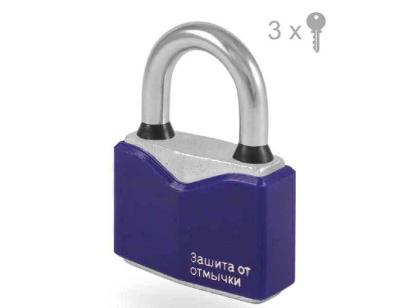 Изображение товара Замок навесной 50мм Цветной в Миди Лтд