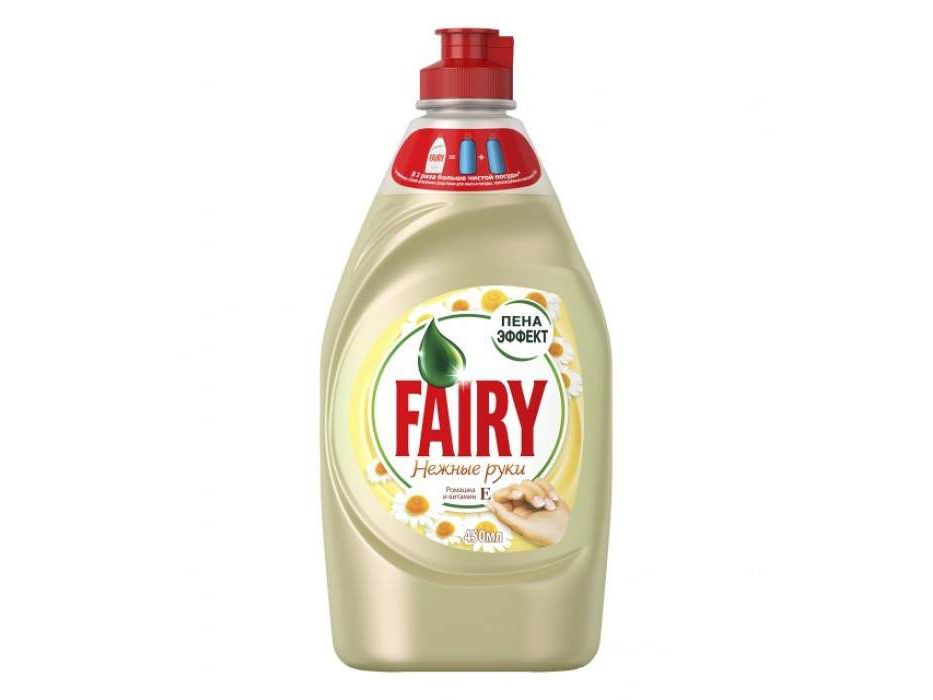 Жидкость для посуды ФЭЙРИ "Ромашка и вит.Е" 450гр (127973) - фото в Миди Лтд Изображение товара Жидкость для посуды ФЭЙРИ "Ромашка и вит.Е" 450гр (127973) в Миди Лтд