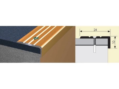 Изображение товара Угол 24*10 0,9 дуб темный в Миди Лтд