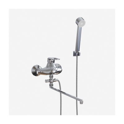 Смеситель для ванны длиный излив 40к ML06-02 MIXLINE - фото в Миди Лтд Изображение товара Смеситель для ванны длиный излив 40к ML06-02 MIXLINE в Миди Лтд