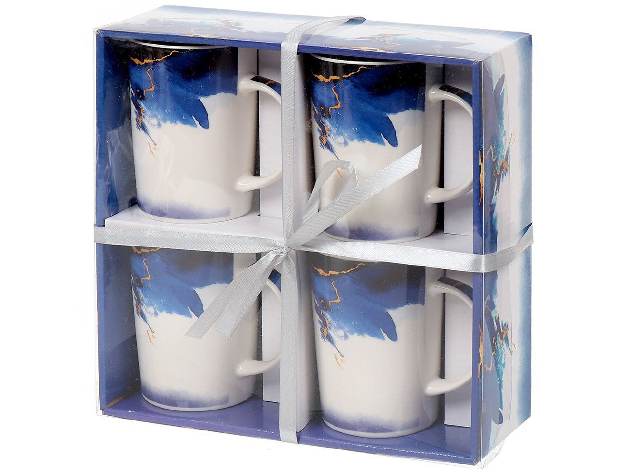 Изображение товара Кружка керамика 340мл 4шт Daniks Резинарт (12шт/уп) в Миди Лтд