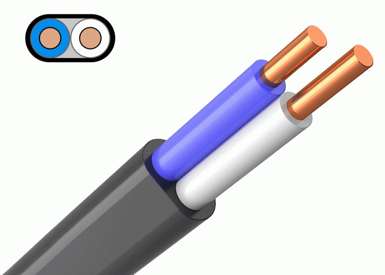 Кабель ВВГ-Пнг(А)-LS 2*2,5 черный ГОСТ АМГ - фото в Миди Лтд Изображение товара Кабель ВВГ-Пнг(А)-LS 2*2,5 черный ГОСТ АМГ в Миди Лтд