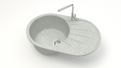 Мойка матовая Карельский Камень Kasandra 110/Q10 (730*450мм) светло-серая - фото в Миди Лтд Изображение товара Мойка матовая Карельский Камень Kasandra 110/Q10 (730*450мм) светло-серая в Миди Лтд