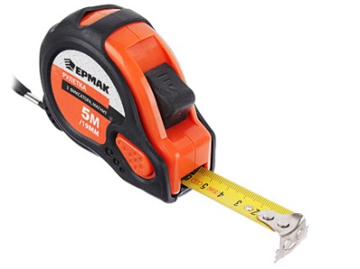 Рулетка  5м*19мм ЕРМАК Магнит 3 фиксатора (6шт/уп)(120шт/кор) - фото в Миди Лтд Изображение товара Рулетка  5м*19мм ЕРМАК Магнит 3 фиксатора (6шт/уп)(120шт/кор) в Миди Лтд