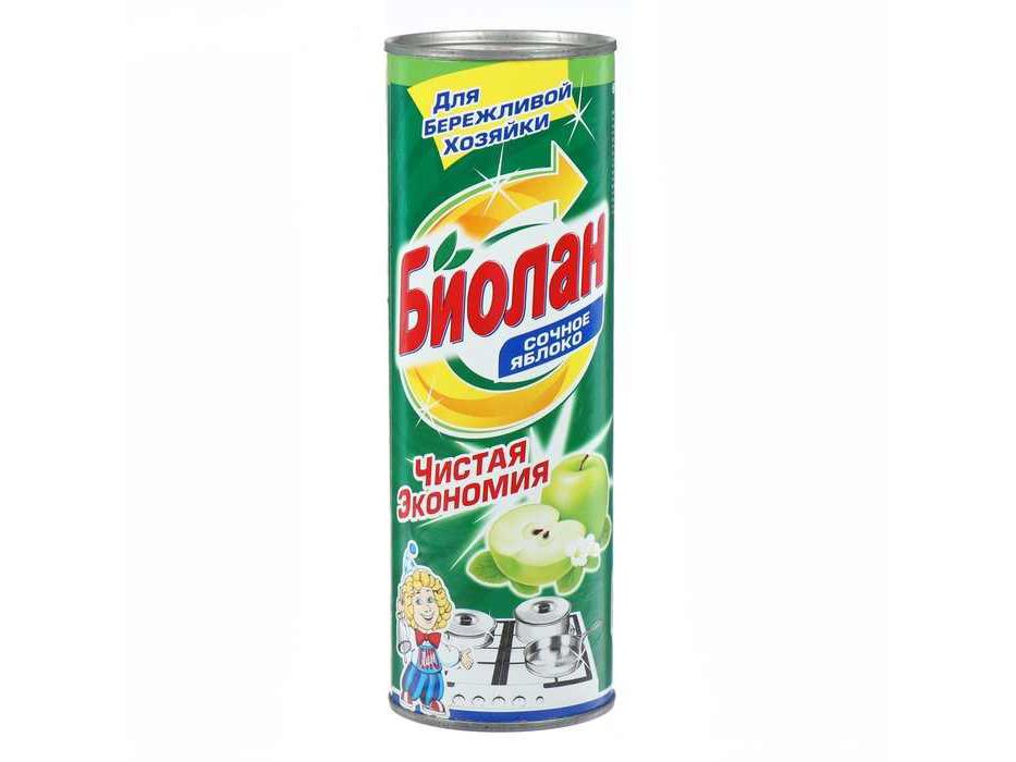 Изображение товара Чистящий порошок БИОЛАН "Сочное яблоко" 400гр (24шт/уп) в Миди Лтд