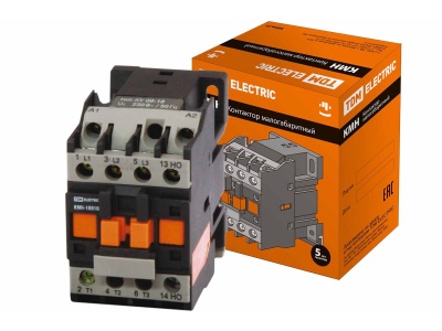Контактор КМН-11210 12А 230В/АС31НО TDM - фото в Миди Лтд Изображение товара Контактор КМН-11210 12А 230В/АС31НО TDM в Миди Лтд