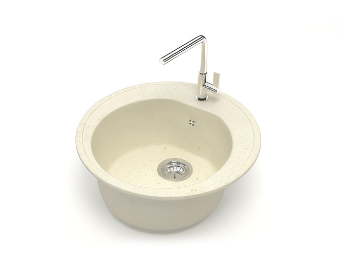 Мойка матовая Карельский Камень Cheraya 3/Q2 (510*510мм) бежевая - фото в Миди Лтд Изображение товара Мойка матовая Карельский Камень Cheraya 3/Q2 (510*510мм) бежевая в Миди Лтд