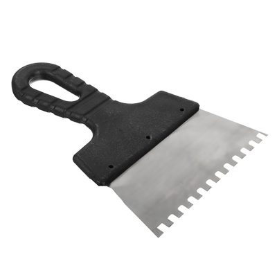 Изображение товара Шпатель метал.(нерж) пласт. ручка 150 мм зуб 6мм РОКОТ  Х в Миди Лтд