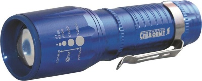 Изображение товара Фонарь ручной  96х32х26мм "Сибирский Следопыт" ВЕГА, 1 LED, 3*ААА, Zoom, алюминиевый корпус в Миди Лтд