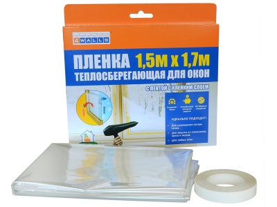 Плёнка теплосберегающая для окон 1,5*1,7м - фото в Миди Лтд Изображение товара Плёнка теплосберегающая для окон 1,5*1,7м в Миди Лтд