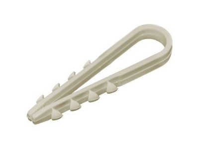 Дюбель-хомут ДХК-18 для круглого кабеля 11х18мм нейлон белый (100шт/уп) TDM - фото в Миди Лтд Изображение товара Дюбель-хомут ДХК-18 для круглого кабеля 11х18мм нейлон белый (100шт/уп) TDM в Миди Лтд