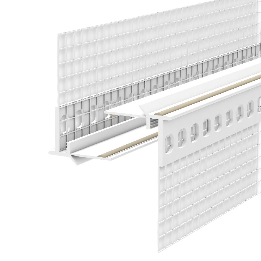 Изображение товара Профиль Евро с сеткой 6мм 2,5м Белый (25шт/уп) в Миди Лтд